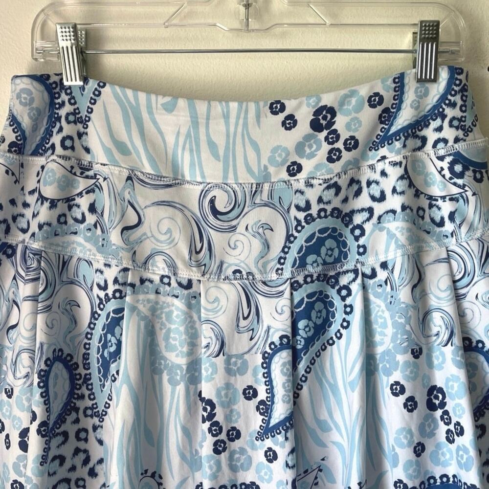 Gottex Paisley Tennis Skort Womens Size L Pocket Pickleball Walking Stretch Golf - Picture 5 of 12